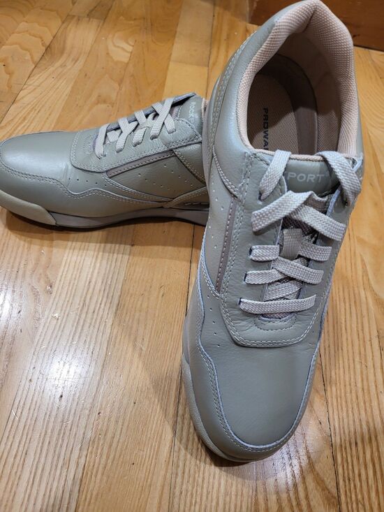 Rockport Men’s M7100 Pro Walker Walking Shoes – Sport White/Wheat – Size 7.5 M main image 7